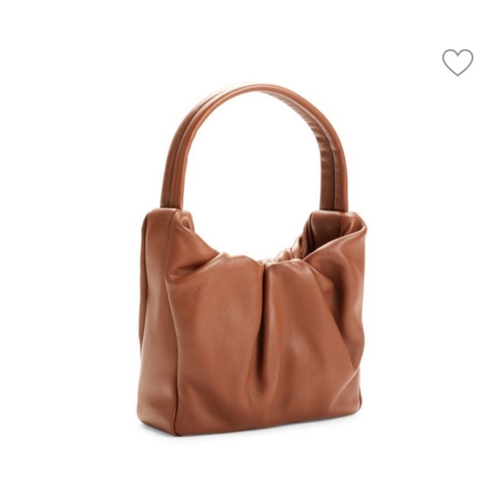 STAUD Tan/Brown Leather Felix Handbag